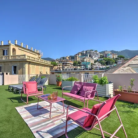 Ca' Muna - Sea View Penthouse, Private Rooftop, Walking To The Apartamento
