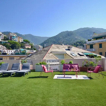 Ca' Muna - Sea View Penthouse, Private Rooftop, Walking To The Рапалло