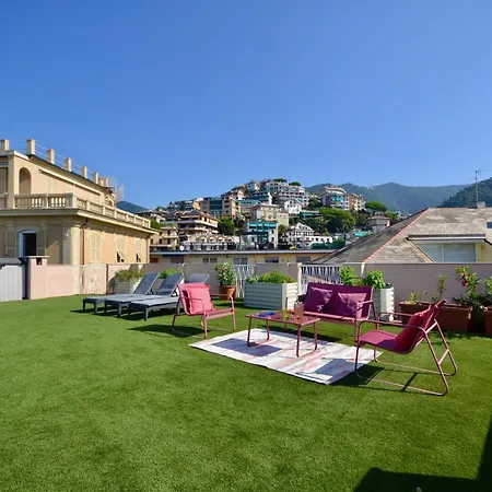 Ca' Muna - Sea View Penthouse, Private Rooftop, Walking To The Рапалло